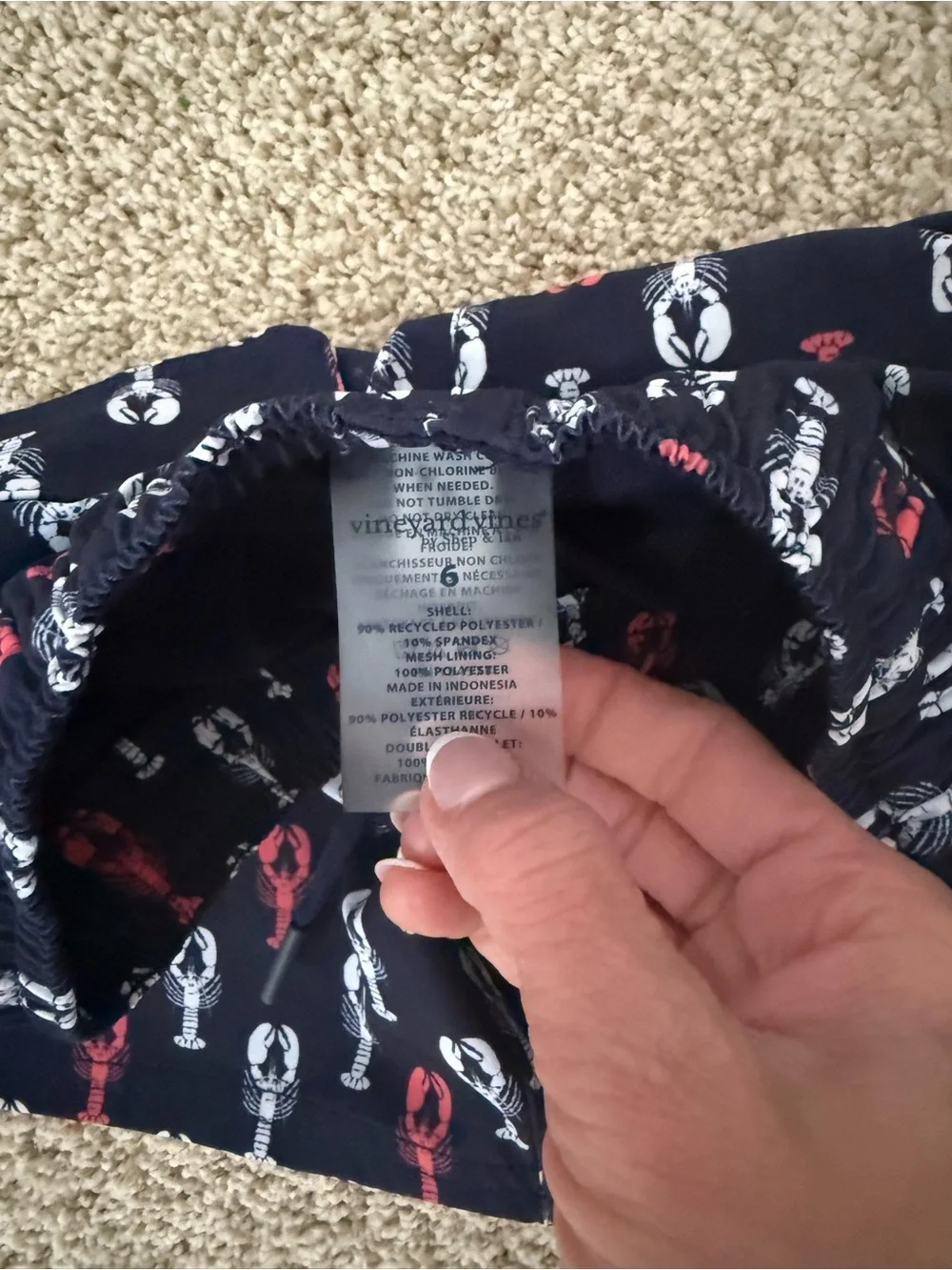 PRICE FIRM Vineyard Vines Kids Chappy Beach Lined Swim Trunks Size 6 WORN ONCE